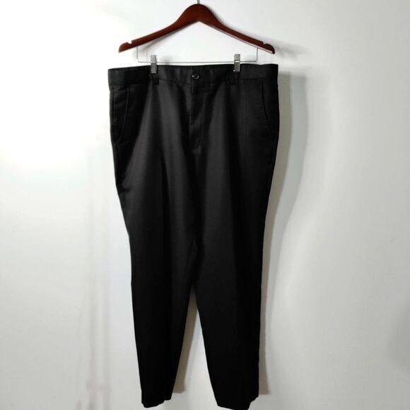 Greg Norman Golf Pants Men Black 38W/30L Tasso‎ Elba Five Iron Shark Y2K *READ - Picture 1 of 7
